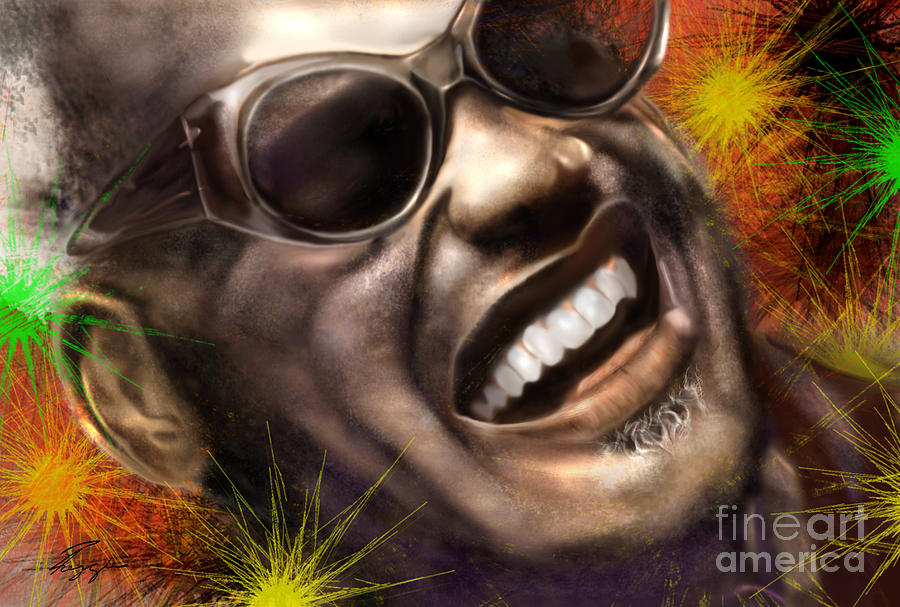 Being Ray Charles1 Painting by Reggie Duffie