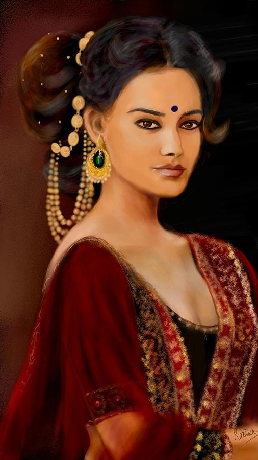 Portrait Digital Art - Bejeweled  by Ratika Puri
