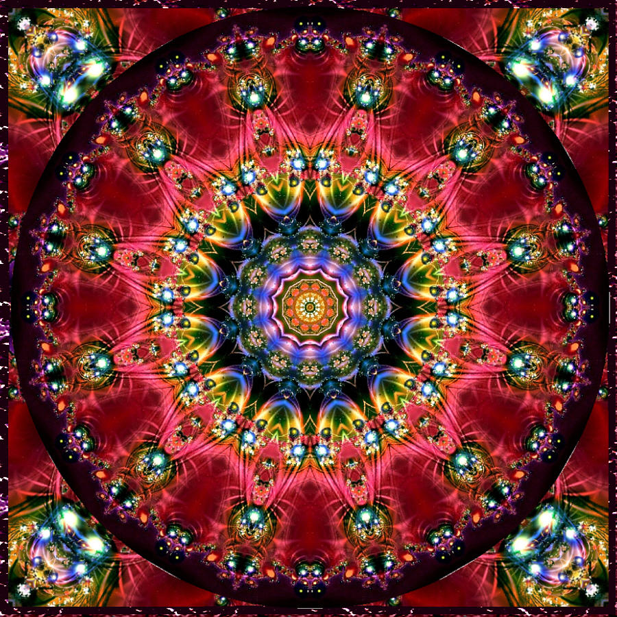 Bejewelled Mandala No 4 Digital Art by Charmaine Zoe