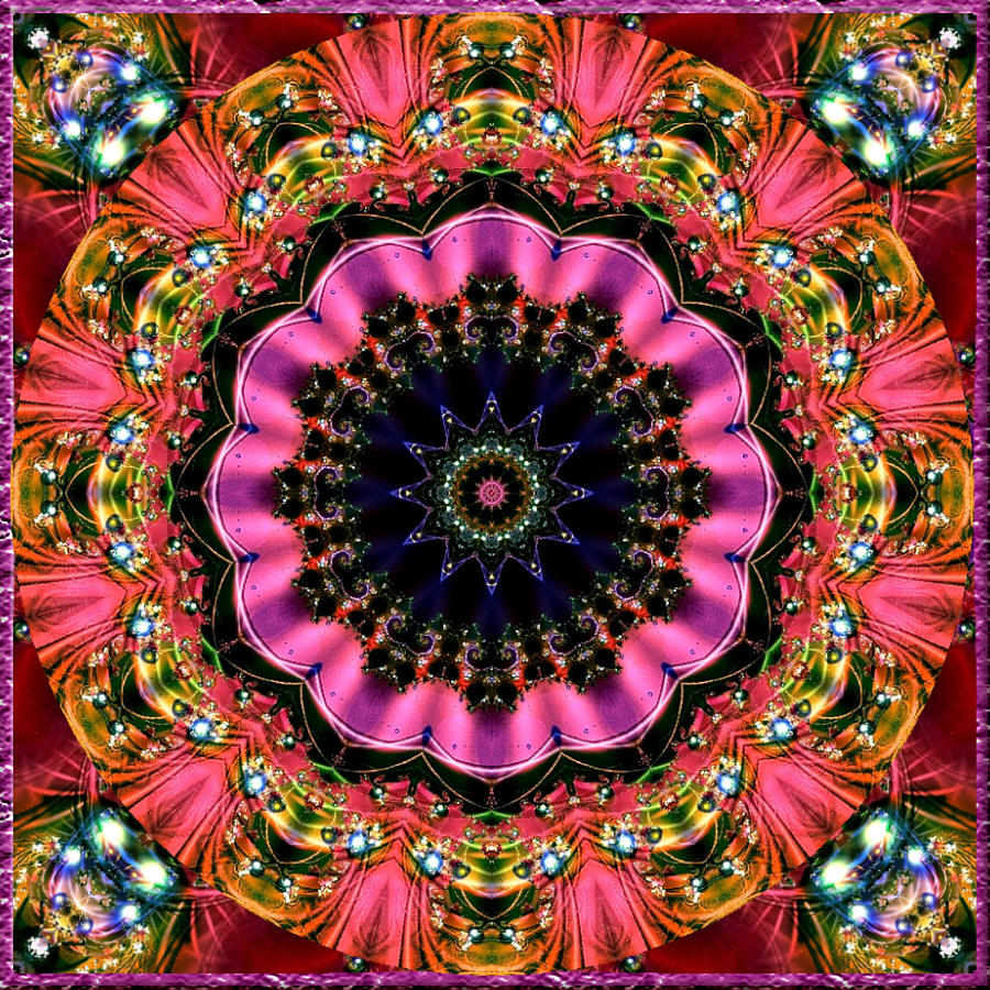 Bejewelled Mandala No 6 Digital Art by Charmaine Zoe