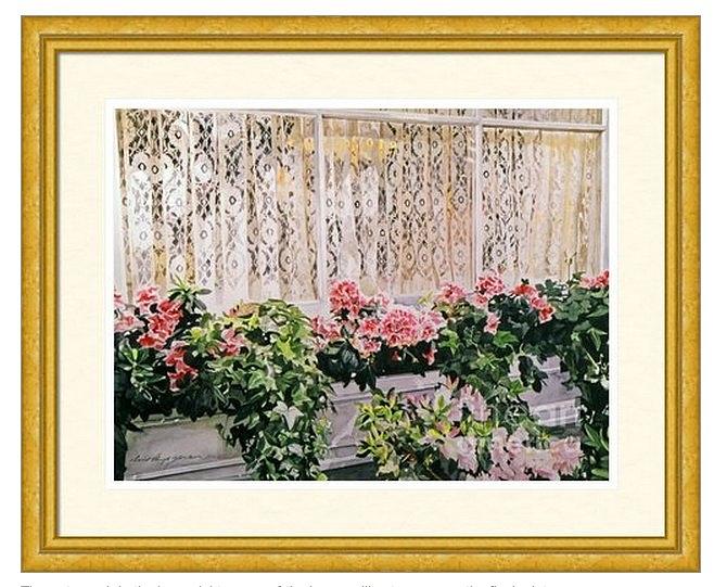 Bel Air Hotel Painting - Bel-Air Azalea Flower Box  Estate Sale by David Lloyd Glover