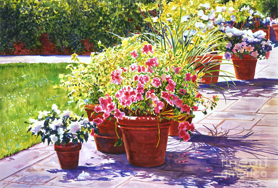 Garden Painting - Bel-Air Welcome Garden by David Lloyd Glover