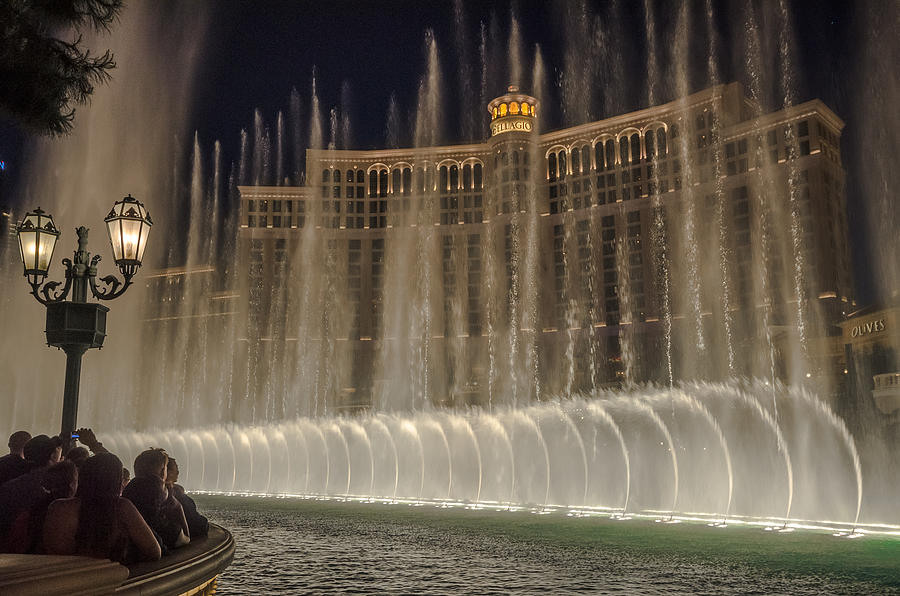 Belagio Fountains Photograph by Ryan Heffron