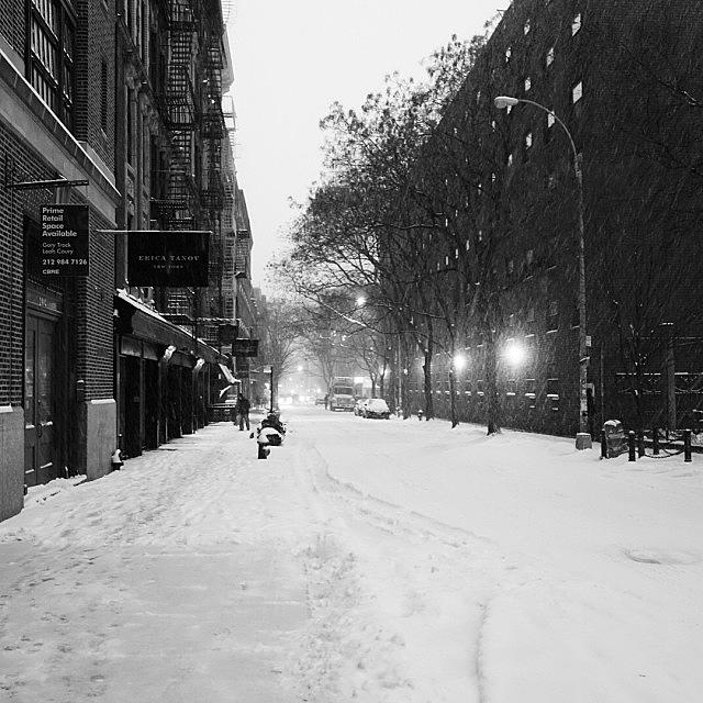 New York City Photograph - Belated Obligatory Snow Picture. #nyc by Shane Roberts