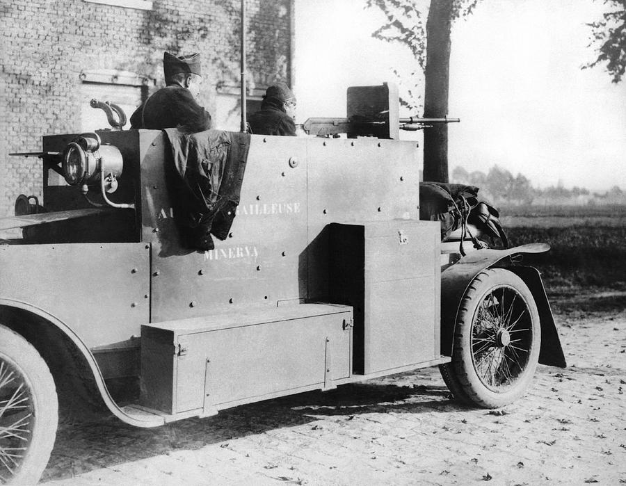 Belgian Armored Car Photograph by Underwood Archives