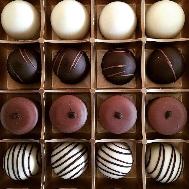 Chocolate Still Life Photograph - Belgium Bonbons ... #belgiumbonbons by Maritha Graph