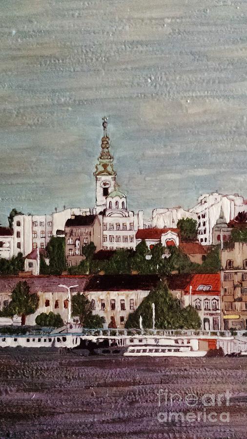 Belgrade detail Painting by Jasna Gopic