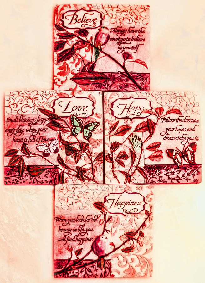 Jesus Christ Digital Art - Believe Hope Love Happiness by Photographic Art by Russel Ray Photos