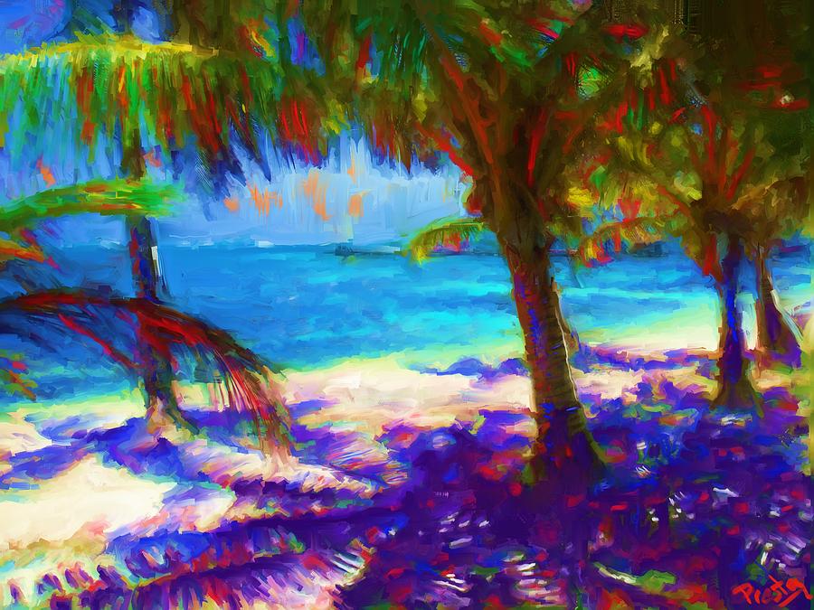 Belize Beach Painting - Belize Breeze by Preston Sandlin Belize Beach Painting - Belize Breeze by Preston Sandlin