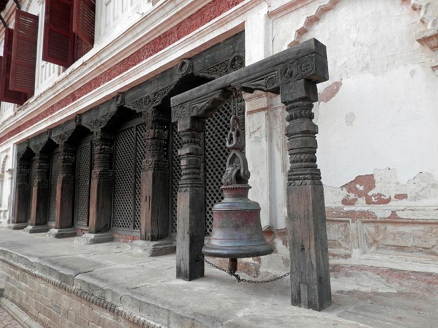 Bell and Wooden Columns Photograph by Pema Hou