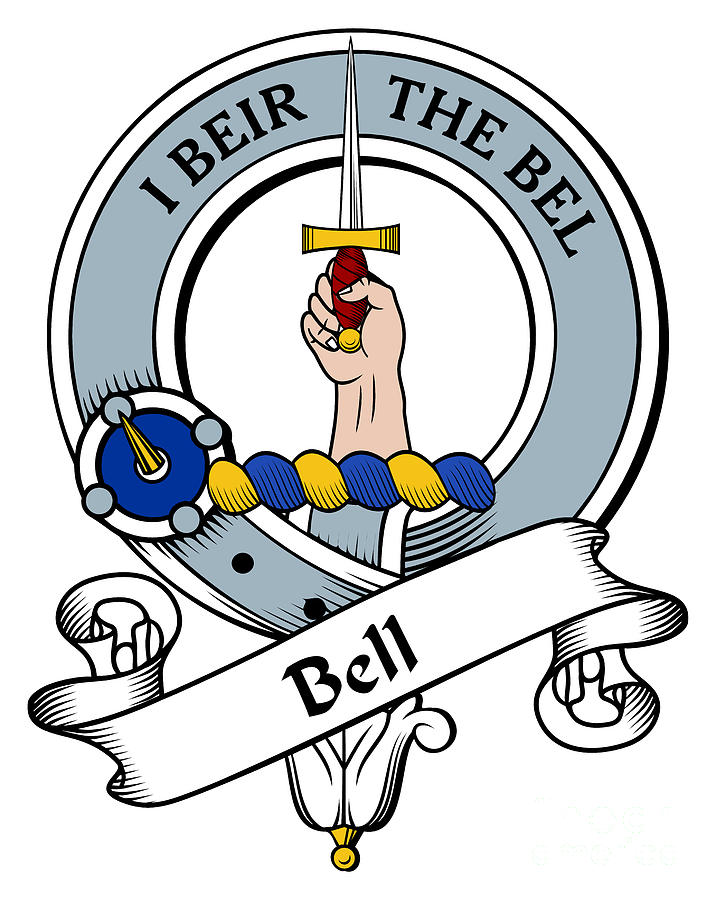 Clan Digital Art - Bell Clan Badge by Heraldry
