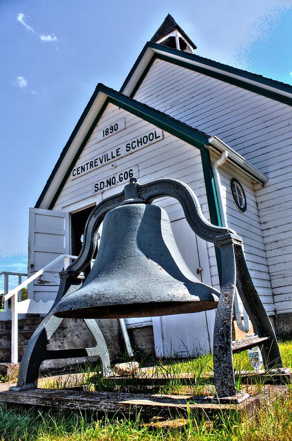Bell of the one room school house Photograph by David Matthews