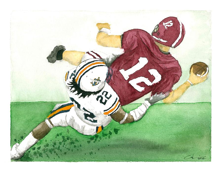 Football Painting - Bell Ringer by Calvin Durham