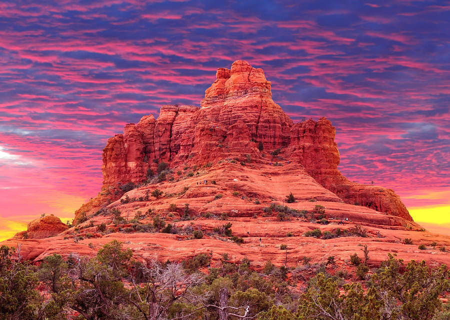 Sunset Photograph - Bell Rock Sunset by Edwin Verin