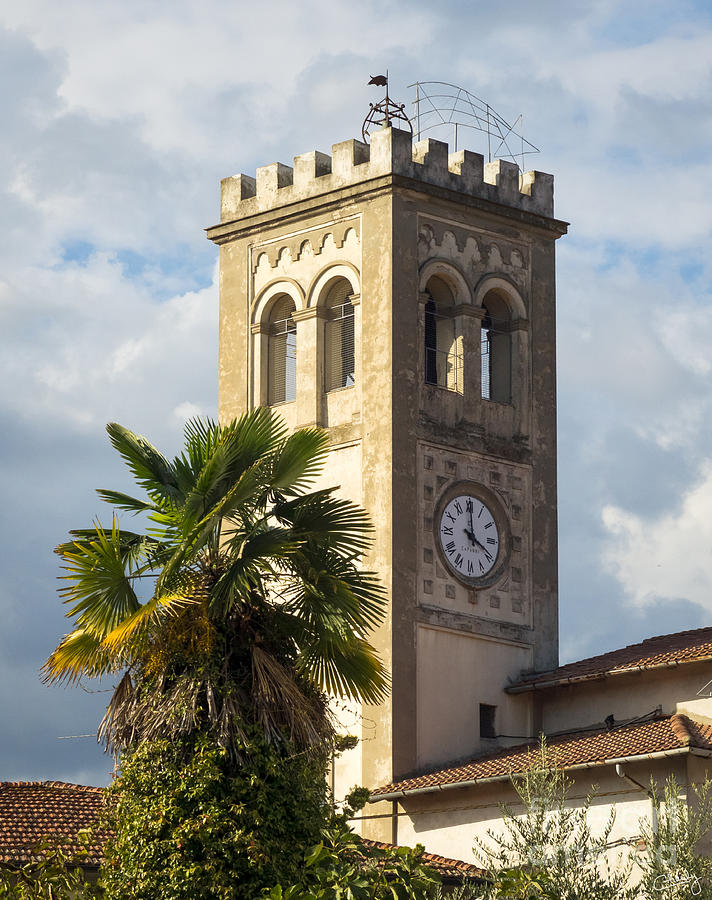 Architecture Photograph - Bell Tower of Lamporecchio by Prints of Italy