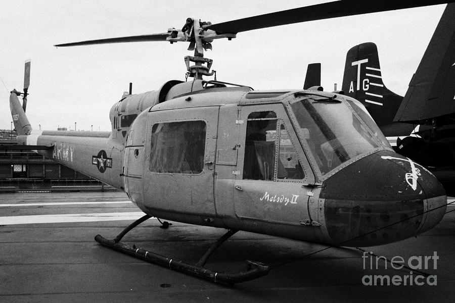 Bell Uh 1a Uh1 Uh1a 1 Huey On Display On The Flight Deck At The ...