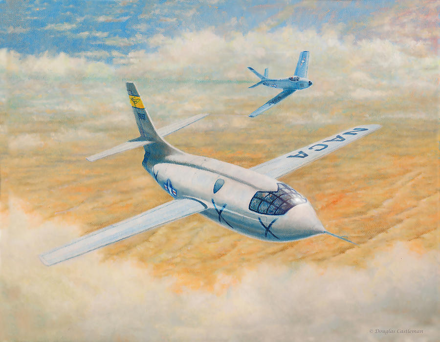 Bell X-1  Painting by Douglas Castleman
