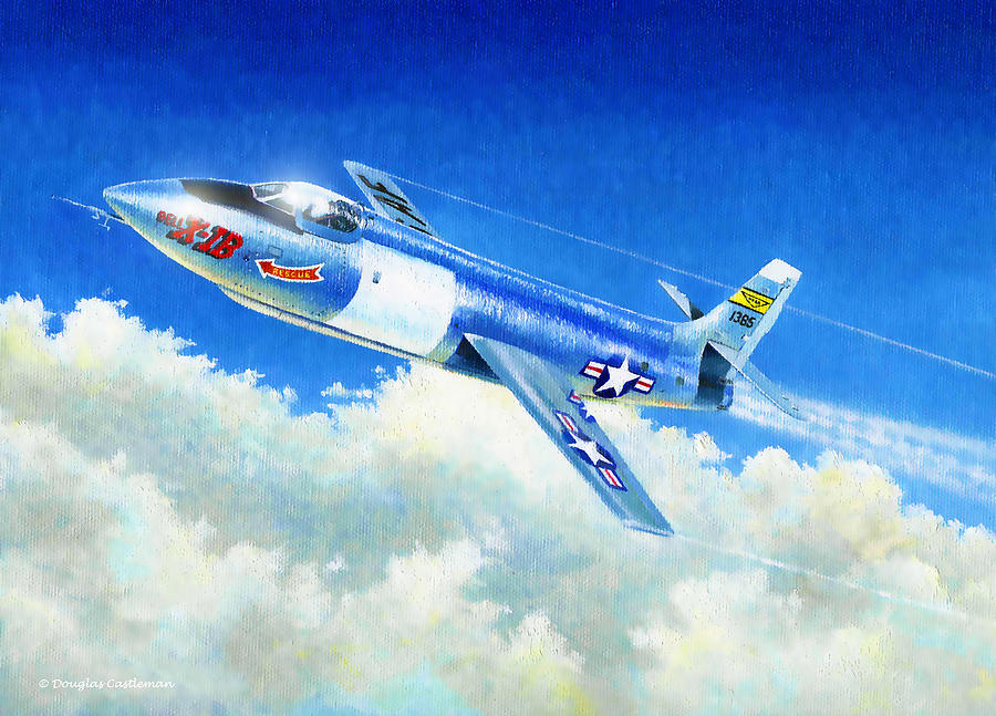 Bell X-1B Painting by Douglas Castleman