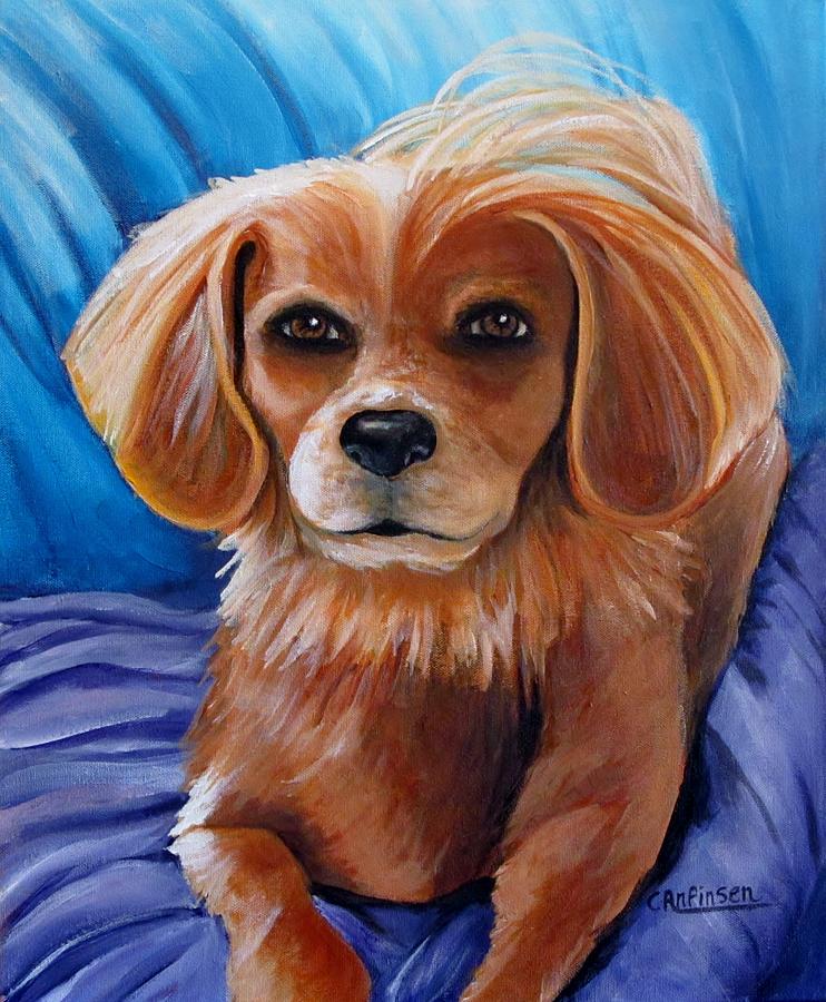 Dog Painting - Bella Bellissimo by Carol Allen Anfinsen