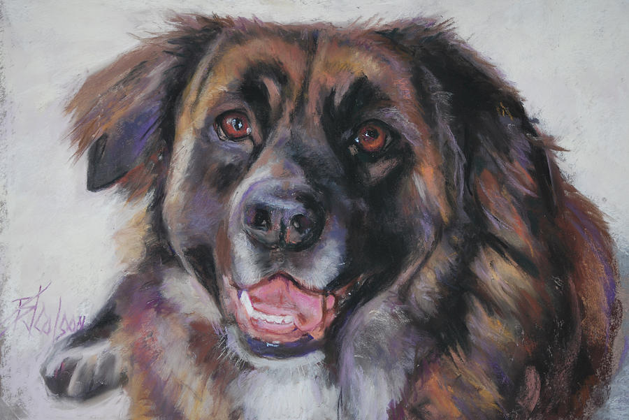 Dog Painting - Bella by Billie Colson
