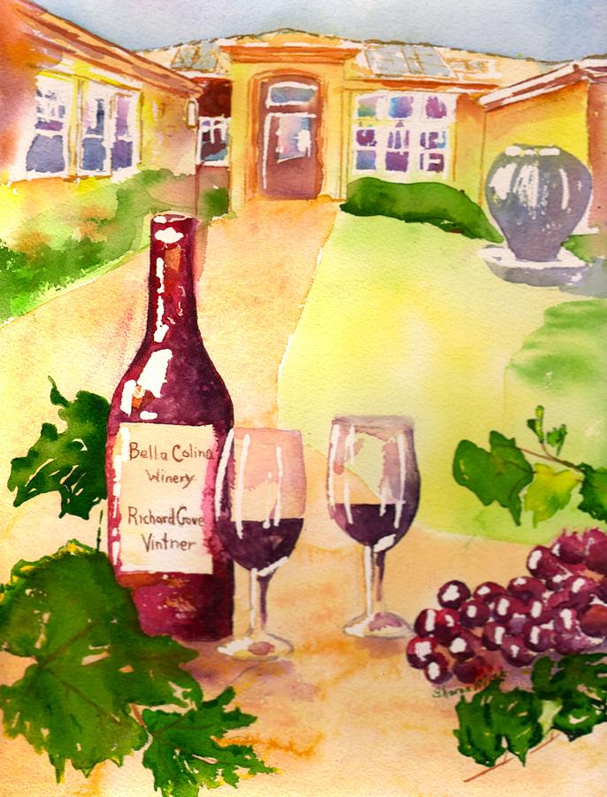 Bella Colina Winery Painting by Sharon Mick