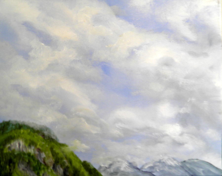 Bella Coola Mountains Painting by Ida Eriksen