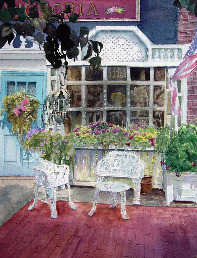 Bella Victoria On Main Painting By Katherine Berlin