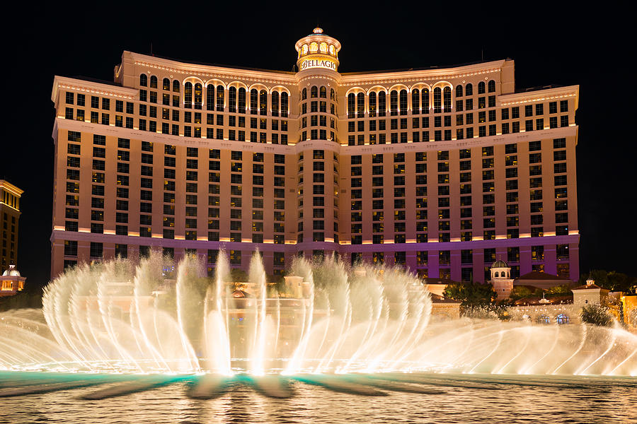 Las Vegas Photograph - Bellagio Hotel and Casino Fountain  by Clint Buhler
