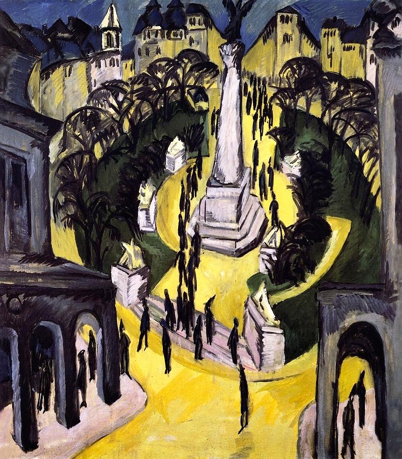 1914 Painting - Belle-Alliance-Platz - Berlin by Ernst Ludwig Kirchner