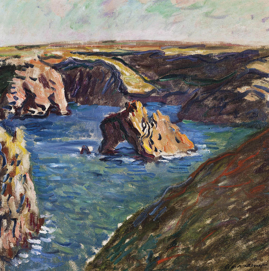 Belle-Ile Painting by Claude Monet