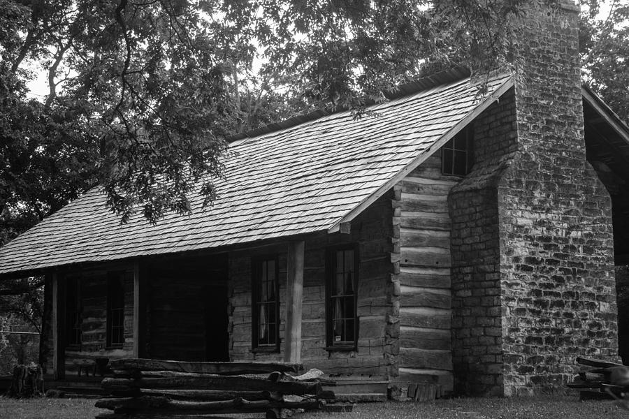 Belle Meade Log Cabin Photograph by Robert Hebert