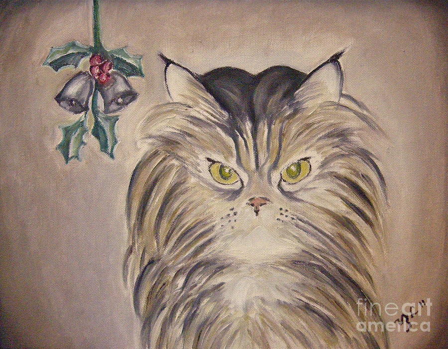 Belle with Silver Bells Painting by Victoria Lakes