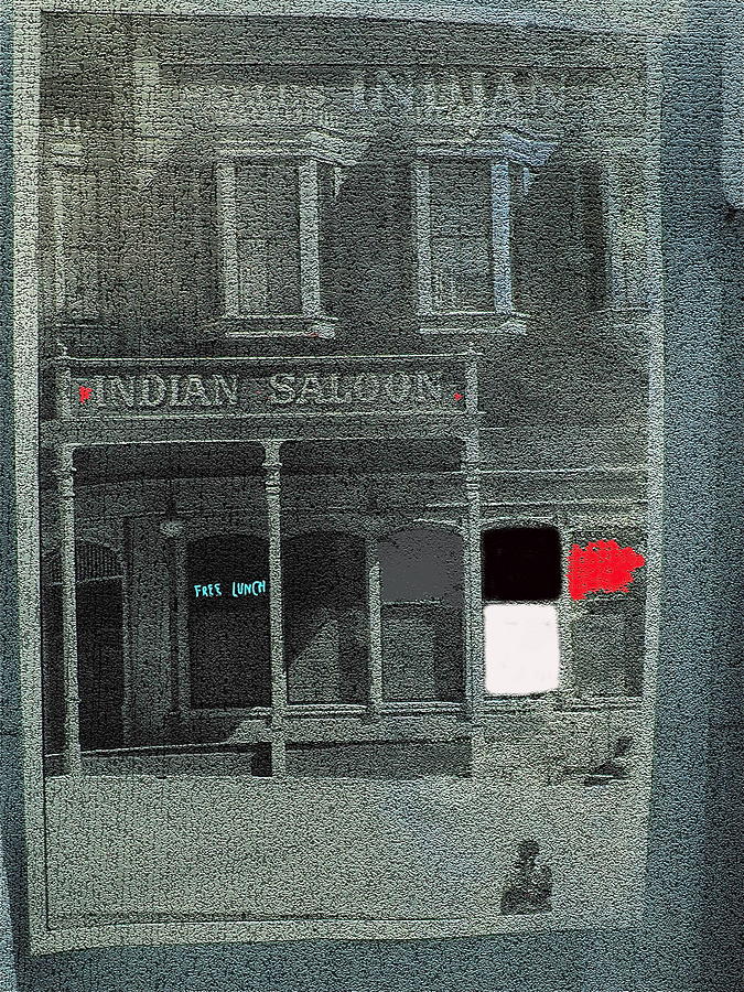Belles Indian Saloon collage close up The Great White Hope set Globe Arizona 1969-2013 Photograph by David Lee Guss