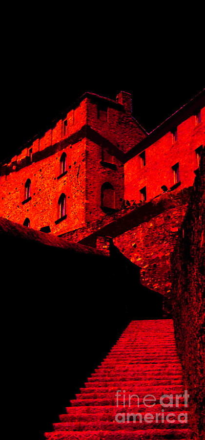 Bellinzona Castle Digital Art by Tim Richards