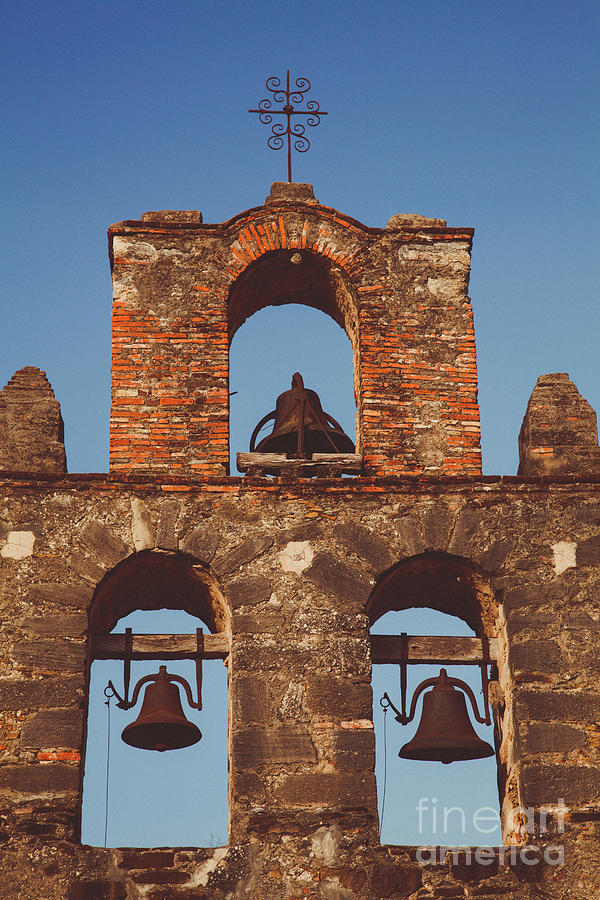 Bells in the Mission Espada Photograph by Iris Greenwell