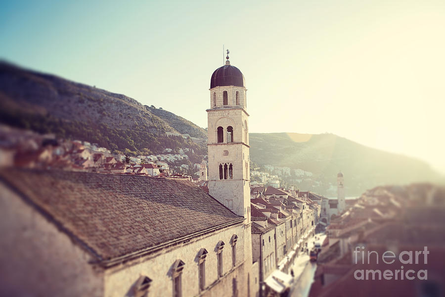 Belltower In Dubrovnik Photograph