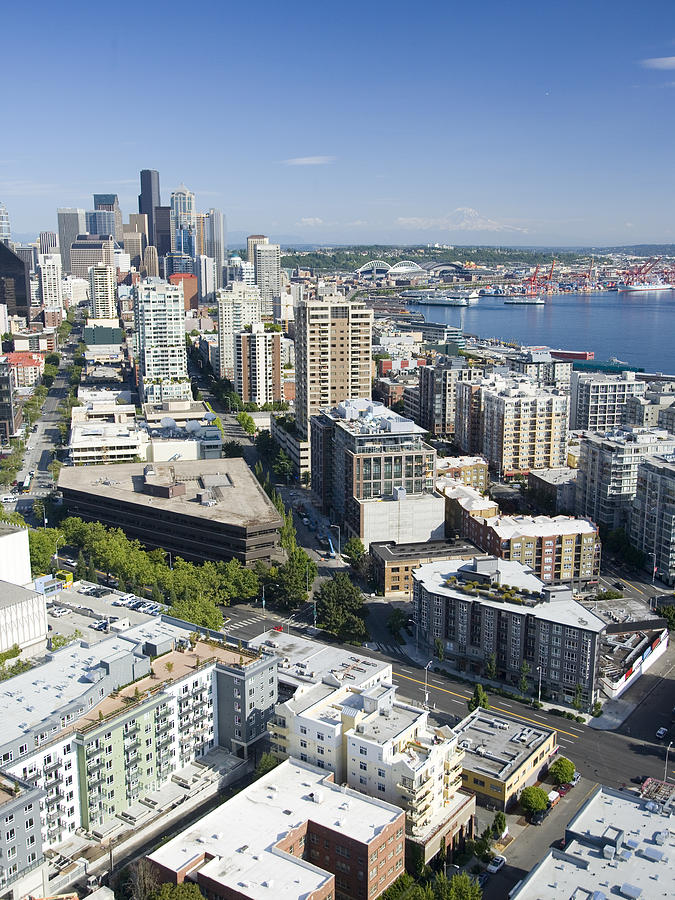 Belltown Neighborhood, Seattle Skyline Photograph by Andrew Buchanan/SLP