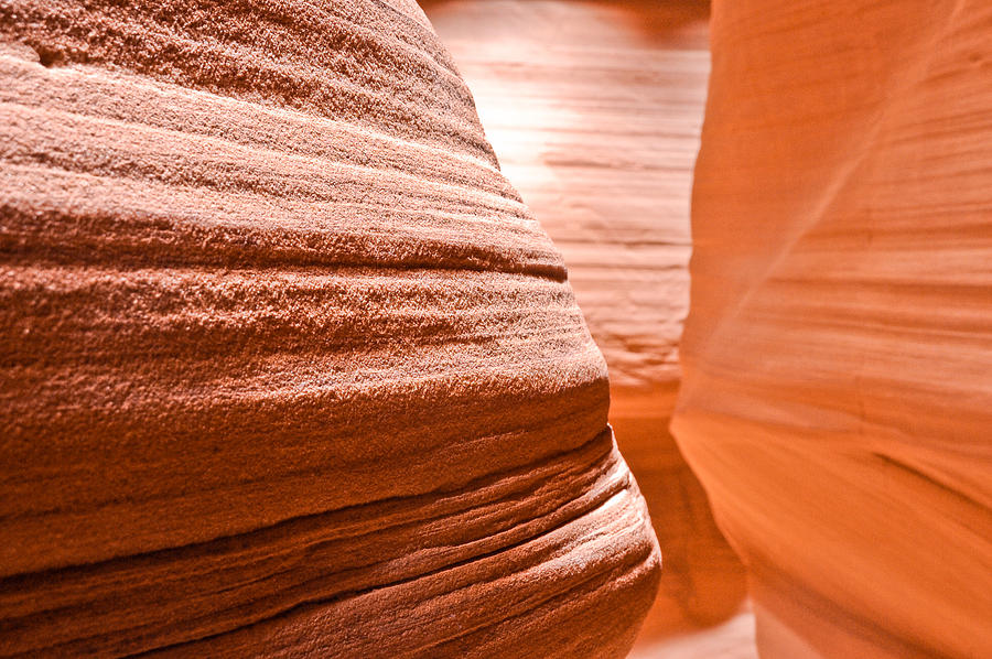 Antelope Canyon Photograph - Belly Bands by Don Mennig