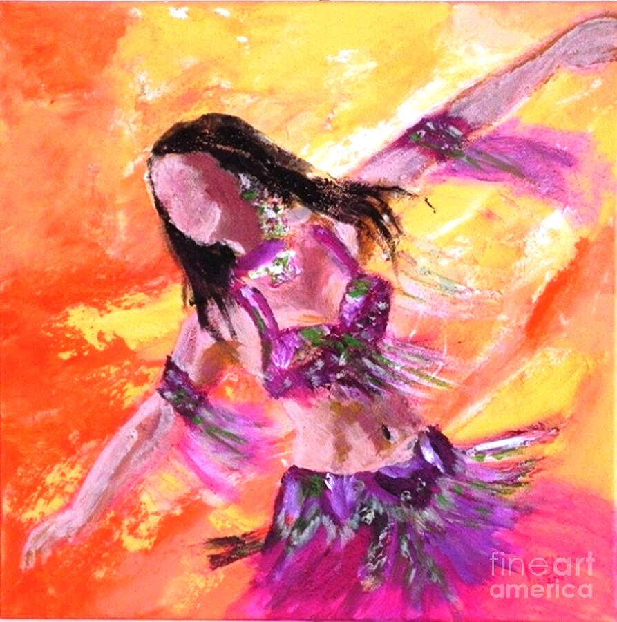 Belly Dance  Painting by Jolanta Shiloni