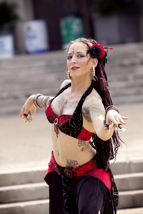 Lace Photograph - Belly Dancer by John Hall