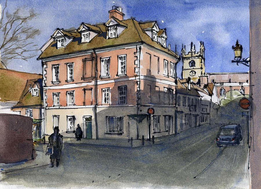 Belmont Street. Shrewsbury Painting by Bakhtiar Umataliev - Fine Art ...