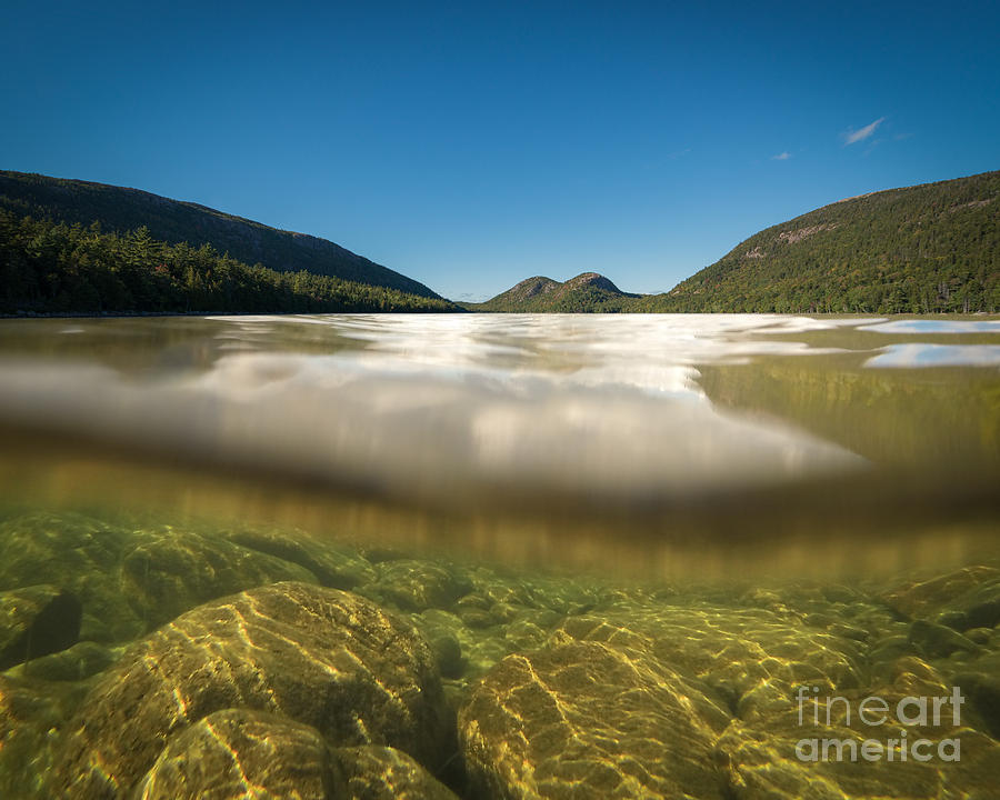 Below The Surface of Jordan Pond Photograph by Michael Ver Sprill