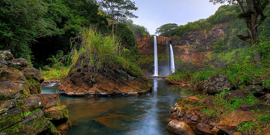 Wailua Falls Photograph - Below Wailua Falls by Ryan Smith