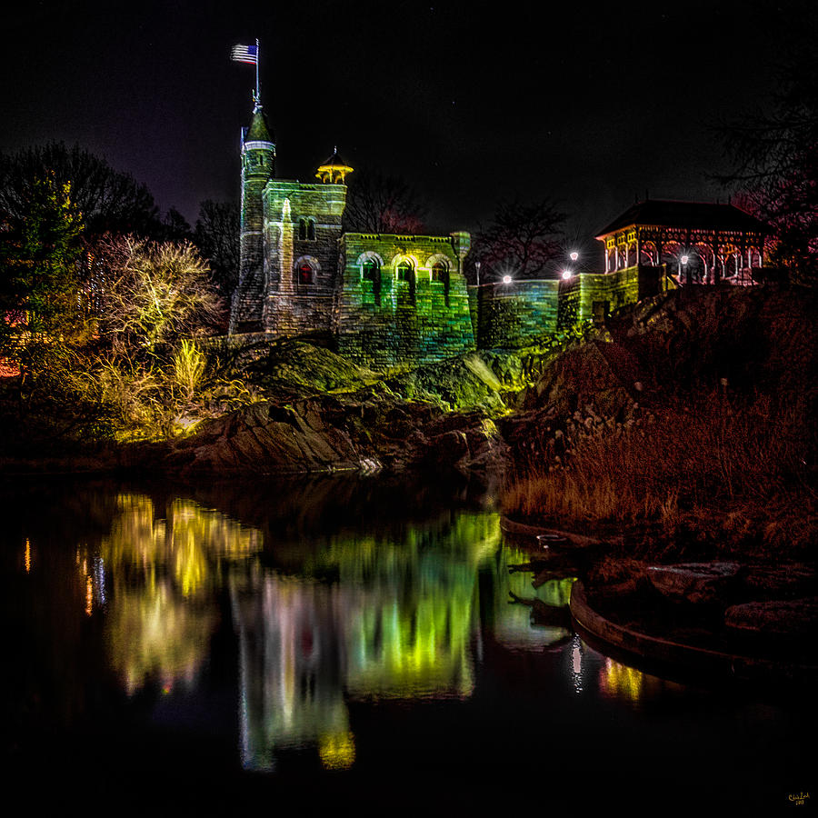Belvedere Castle At Night Photograph by Chris Lord