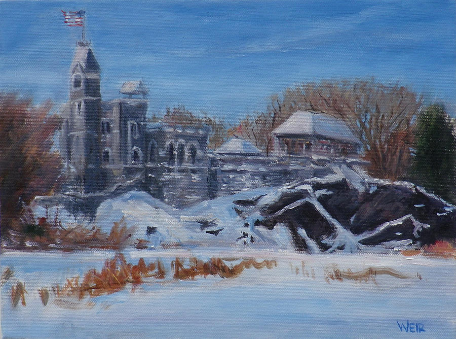 Belvedere Castle Central Park NYC Painting by Chris Weir