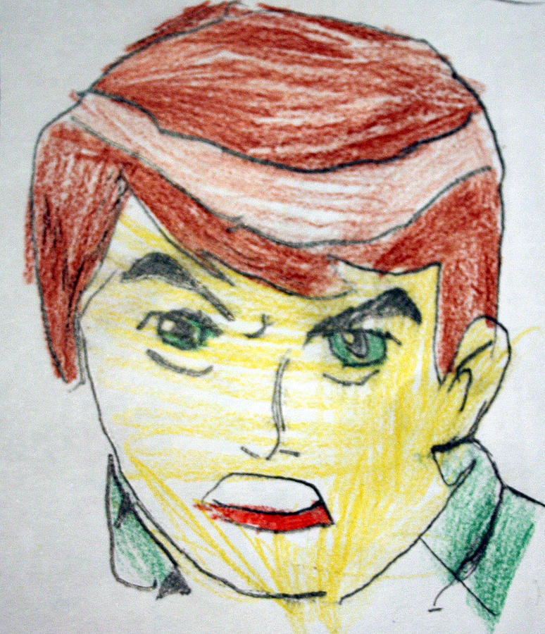 Painting Of Ben 10 Drawing In Youtube Size A4 Sq - GranNino