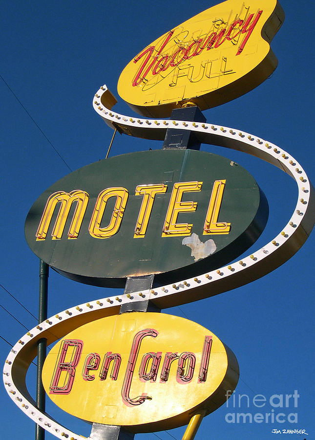 Seattle Digital Art - Ben Carroll Motel by Jim Zahniser