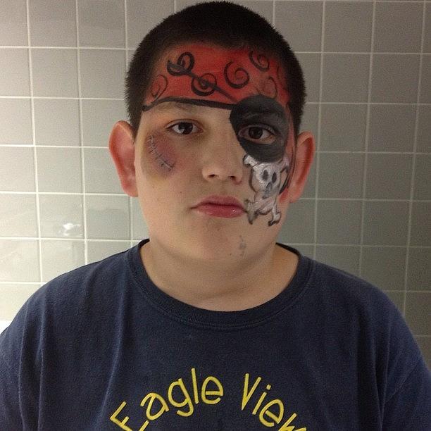 Ben Did Face Painting At Summer Camp Photograph by Simon Prickett