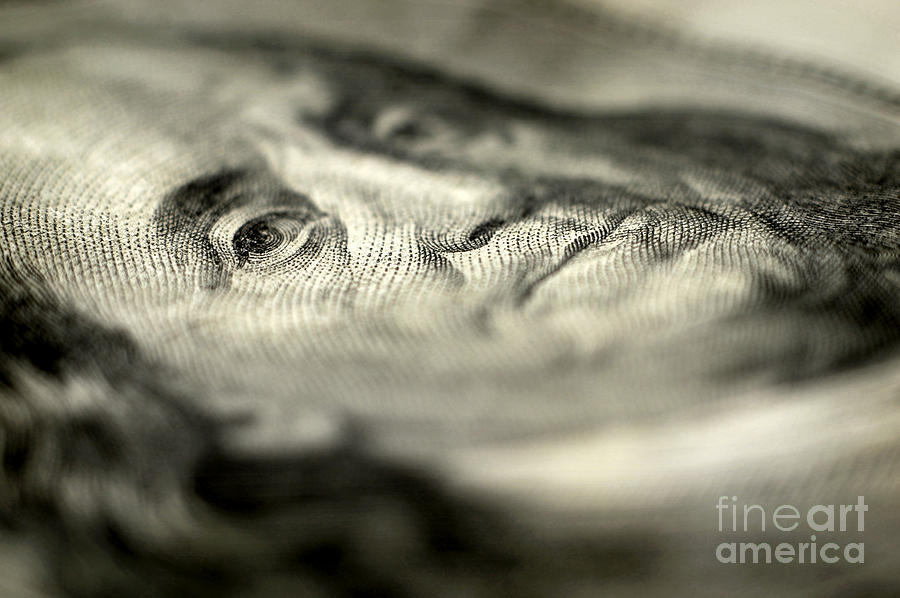 Ben Franklin 100 Dollar Bill Photograph