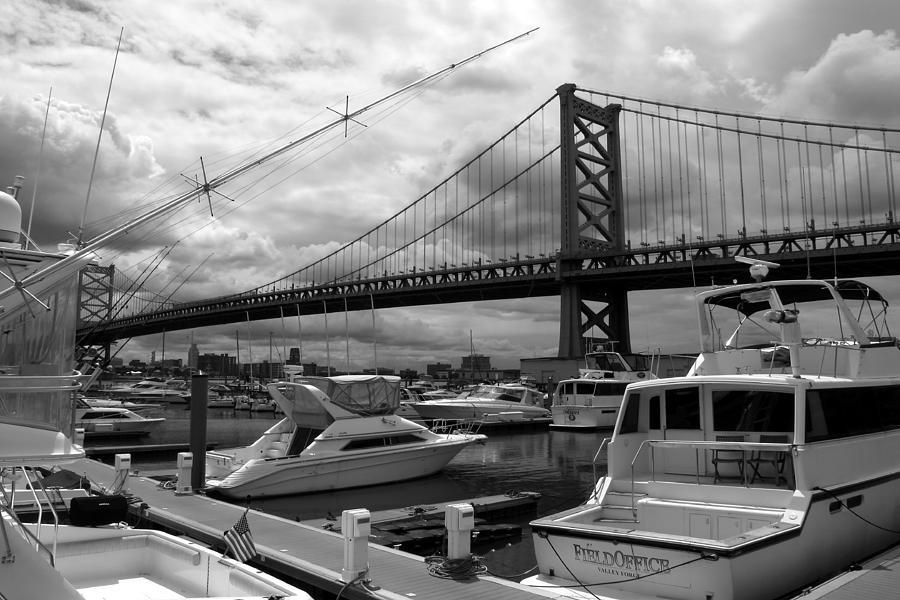 Ben Franklin Bridge Photograph - Ben Franklin Bridge by Dorin Adrian Berbier
